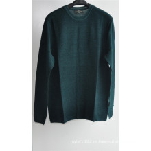 Runder Hals Pure Farbe Strick Pullover Herren Pullover